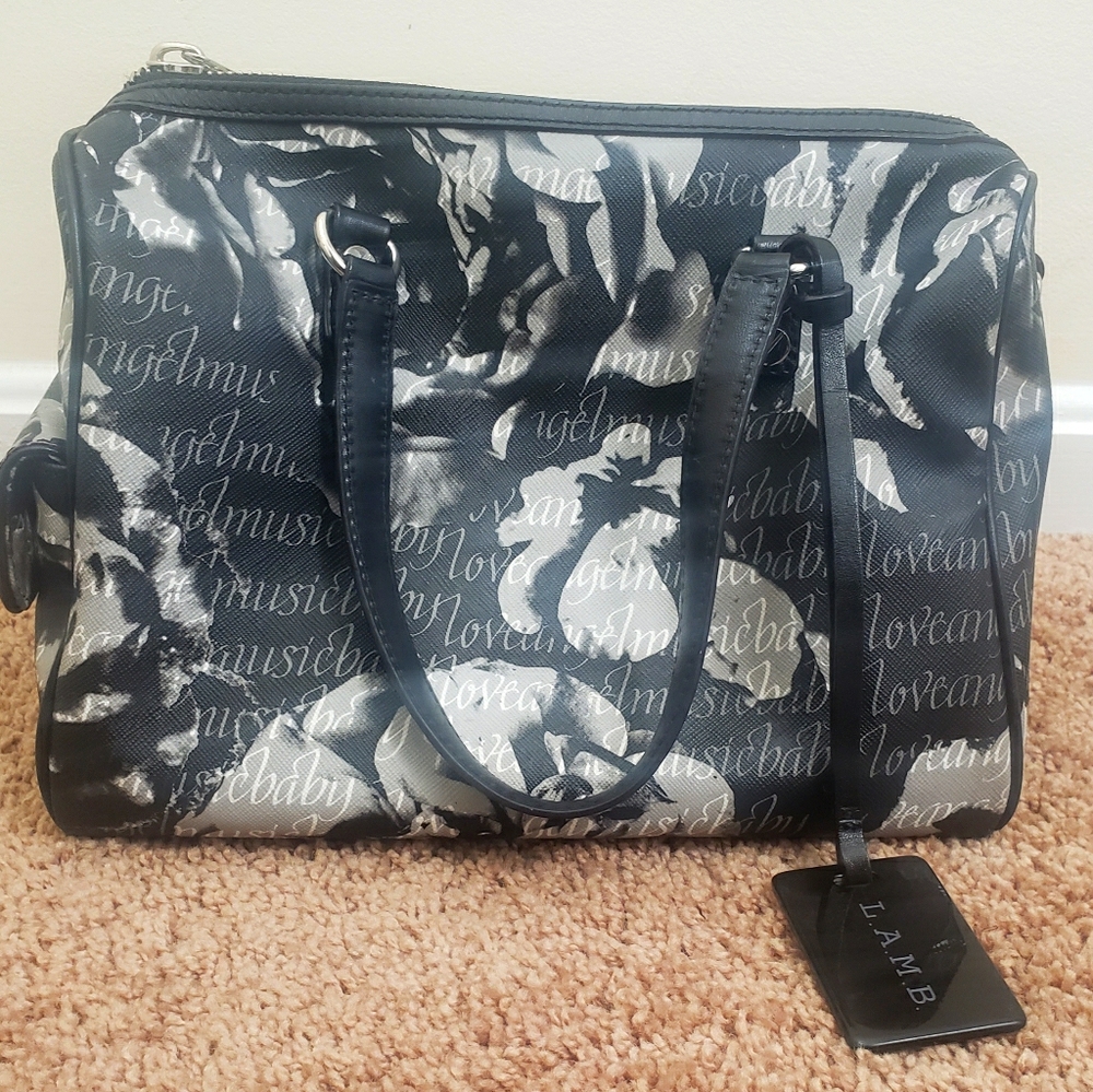 L.A.M.B. Calligraphy Rose Satchel